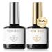 Modelones Gel Nail Polish Top and Base Set 2x15ml No Wipe Gel Top Coat and Base Coat Gel Polish Kit No Wipe LED Soak Off Nail Art Manicure Starter Kit Gloss Shiny Long Lasting for 28 Days Clear-Base Top Coat