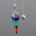 Reiki Energy Healing Crystal Point Dowsing Pendulum Dowser With 7 Chakra Type - Buy Online on GoSupps.com