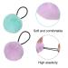 Pom Pom Hair Ties Fluffy Elastic Hair Bands for Women, Girls & Kids - Set of 16 Scrunchies (Color Set 1) - Buy Online on GoSupps.com