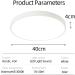 Nats 36W LED Ceiling Lamp - Warm White 3000K Ultra-Slim Modern Lighting for Living Room Bedroom Kitchen & Office - 400x40mm 2880lm - International Shipping Available - Buy Online on GoSupps.com