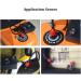 BUENNUS Car Compressor Inflatable Valve Adapter with 4 Nozzles for Air Mattress, Pool, Boat, Kayak and More - Buy Online on GoSupps.com