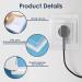 UK Socket Cover Box 2PCS Childproof Electrical Outlet & Plug Protector Waterproof Splash Plugs Guard Covers Light Switch Guard for Home Security Baby Proofing Safety (White + Transparent) - Buy Online on GoSupps.com