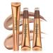 Kaely 2Pcs Liquid Contour Beauty Stick&Highlighter Stick Makeup with Cushion Applicator Easy to Blend Liquid Bronzer Stick Face Makeup Sets Long-Wearing Contorno l quido Resaltador en barra (01+06) 01+06 Universal