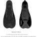 Trybesty Swim Fins Short Snorkel Flippers for Snorkeling & Diving - Black - Size M for Adult Men & Women (7.5-9 Men, 8.5-10 Women) - Buy Online on GoSupps.com