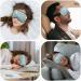 Buy Pine Snowflakes Silk Eye Mask - Winter Christmas Blue Adjustable Sleep Mask for Women | Ideal for Travel & Night Sleep - Buy Online on GoSupps.com