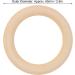Wooden Teething Ring 65mm Blue - Safe Wood for Home Decor & Wedding - Natural Wood Rings - Buy Online on GoSupps.com