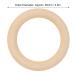 10 PCS Baby Teether Wooden Circles - Unfinished Teething Craft Pendants for Children (65mm/2.6in) - Safe & Natural - Buy Online on GoSupps.com