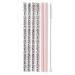 Swig Life Reusable Straws Luxy Leopard + Blush Reusable Straw Set + Cleaning Brush, Each Straw is 10.25 inch Long (Fits Swig Life 20oz Tumblers, 22oz Tumblers, and 32oz Tumblers)