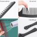 DAZISEN 3 Pieces Combs Set - Black Wide Toothed Comb Hairdressing Combs Heat Resistant Anti-static Detangling Hair Comb Cutting Combs Set 2 - Buy Online on GoSupps.com