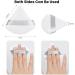 10pcs Triangle Velour Makeup Puffs for Loose Powder - White - Buy Online on GoSupps.com