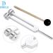 Dreld 136.1Hz Tuning Fork Set - Aluminum Weighted Chakra Fork with Silicone Hammer Bag & Cleaning Cloth for DNA Repair & Sound Therapy - Buy Online on GoSupps.com