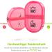 Auvon 7-Day Pill Box - Compact & Moisture-Resistant Medication Organizer with 2 Compartments for Vitamins & Medications - Ideal for Travel & Daily Use - Buy Online on GoSupps.com