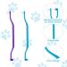 2-Piece Cat Toothbrush Set - Double-Sided Cleaning Brush for Kittens & Cats | Microbe Brush Head & Curved Handle | Deep Cleaning Accessories (Blue Purple) - Buy Online on GoSupps.com