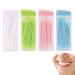 200 pieces of a double head toothpick plastic double-headed toothpick toothpick plastic interdental toothpick portable interdental brushes toothpicks for tooth cleaning