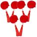 minkissy 3 Pairs Tassel Hair Ball Hair Clip Hair Clips for Thick Hair Baby Hair Clips Girls Hair Clips Japanese Hair Accessories Kids Hair Clips Girl Child Hanfu Decorate Artificial Fur
