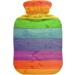 Buy Naanle Wood Rainbow Heat Bottle with Cover - 1L Hot Water Bottle for Bed Hand and Feet Warmer | Pain Relief & Heat Therapy - International Shipping Available - Buy Online on GoSupps.com