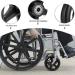 Wheelchair Wheels Wheelchair Front Castor 8 Inch Wheelchair Front Wheels replacement Non-Pneumatic Black Wheel Casters rotating Wheelchairs Rollators Accessory - Buy Online on GoSupps.com