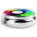 Shop Colored Crayon Circles Round Pill Box - 3 Compartment Portable Organizer for Travel & Purse - Buy Online on GoSupps.com