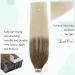 LAAVOO Real Hair Tape Extensions - Balayage Blonde #8/59 30cm 20PCS Remy Double-Sided Invisible Light Brown Ombre - Shop Internationally - Buy Online on GoSupps.com
