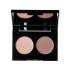 KORRES KORRES Duo Eyeshadow Palette Volcanic Minerals Velvet - Rose 18 - Eyeshadow palette for intense color payoff - 3g