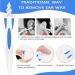 Q Grips Earwax Removal Tool - Reusable Spiral Ear Wax Remover Kit with 16 Soft Replacement Heads - Safe Ear Cleaner for Adults and Kids (Blue) - Buy Online on GoSupps.com