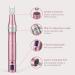 Pelcas Derma Microneedling Pen | 7 LED Light Modes & 9 Speed Levels | 0-2.5mm Micro Needle Roller for Acne Hair Loss & Pore Size | 12-Piece Needle Set - Rose Gold - Buy Online on GoSupps.com