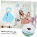TOYANDONA Baby Bunny Pacifier Blanket - Infant Soothing Toy with Sensory Taggy Blanket Label, Blue - Buy Online on GoSupps.com