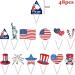 GULELAYAR 4th of July Cupcake Toppers 50 Pieces American Flag US Toothpick Flags Patriotic Cupcake Toppers Cake Toppers Picks Independence Day Dessert Cake Decorations Holiday Party Supplies Fourth of July - Buy Online on GoSupps.com