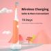 ED05 Kids Electric Toothbrush - Waterproof Wireless Charging 3 Modes Rechargeable Automatic Toothbrush for Boys & Girls - Orange - Buy Online on GoSupps.com