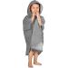 Normani Children's Bath Poncho - Cotton Hooded Toddler Bath Towel & Bathrobe - Grey 55cm x 70cm - Buy Online on GoSupps.com