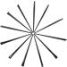 Healeved 24 Pcs Eyeliner Brush Eye Shadow Brush Cosmetic Brush Eyeshadow Eye Makeup Brush Black  - Buy Online on GoSupps.com