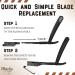 Professional Barber Macho Straight Razor Handle with 100 Disposable Heads - Safety-Lock, Plastic Handle - Buy Online on GoSupps.com