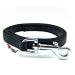 Twinkys Dog Style Dogeline rubberized 15 mm wide for dogs up to 50 kg - without hand loop 1 meter black made in Germany 1 meter black 15 mm to 50 kg