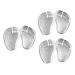 NOLITOY 3 Pairs Forefoot Slipper Pad High Heel Liner Insert Shoes Grip Pads Suede Shoe Protector Clear High Heels Toe Protectors Practical Forefoot Pad Insoles Toe Pads Gel Toe Cap Sandals