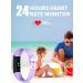 Kids Fitness Tracker Watch | Waterproof with Heart Rate Monitor | Sleep & Calorie Tracker | 11 Sport Modes | Replaceable Band | Ages 5-16 | Purple & Pink - Buy Online on GoSupps.com