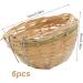 Obelunrp Bird Nest for Wildbird 6pcs 3.9inch Bamboo Woven Nesting Boxes for Wild Birds Hatching Breeding Cave for Parrot Canary or Cockatiel - Buy Online on GoSupps.com