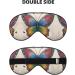 SSIMOO Rainbow Butterfly Print Eye Mask - Ultra-Soft Light-Blocking for Restful Sleep | International Shipping - Buy Online on GoSupps.com