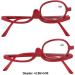Buy Rotatable Magnifying Makeup Glasses for Women - Red (+2.50) | Enhance Precision Eye Makeup Application - Buy Online on GoSupps.com