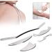 Verdant Touch Stainless Steel Gua Sha Massage Tool Set - 5 Pieces for Muscle Pain Relief & Body Wellness - Buy Online on GoSupps.com