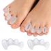 KIYOKI Toe Separators, Bunion Corrector for Women/Men, Toe Spacers, Foot Alignment - Dividers to Correct Bunions, Hammertoes, Plantar Fasciitis, Hallux Valgus, Relief Restore Feet White Medium