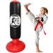 Kids Boxing Practice Set - Punching Bag for 3-8 Years with Gloves & Air Pump, Black - Buy Online on GoSupps.com
