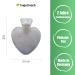 Hugo Frosch Heart Hot Water Bottle 1.0L with Knitted Bavaria Cover - Eco-Friendly Heat & Comfort - Buy Online on GoSupps.com