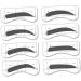 FOMIYES 64 Pairs 8 Eyebrow Shaping Tools Kits Molds Eyebrow Card Eyebrow Stickers Conjoined Eyebrow Powder - Buy Online on GoSupps.com