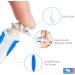 Q Grips Earwax Removal Tool - Reusable Spiral Ear Wax Remover Kit with 16 Soft Replacement Heads - Safe Ear Cleaner for Adults and Kids (Blue) - Buy Online on GoSupps.com