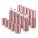 10 Pack Essential Oil Roller Bottles 5ml Pink Glass Roller Bottles Refillable Roll On Bottle With Stainless Steel Roller Ball Travel Perfume Sample Bottles