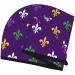 Microfiber Hair Drying Cap | Soft Absorbent Towel Wrap for Curly & Thick Hair - Purple Mardi Gras Quick Drying Hair Towel - Buy Online on GoSupps.com