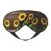 Three Sunflowers On Wooden Sleep Mask-Adjustable Breathable Fashionable Eye Mask for A Comfortable Sleep Experience