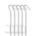 BSSMMAI 6 pieces of smoked hooks double pointed hooked hook set stainless steel smoking hooks 21cm fish smoking hooks for hanging smoked fish meat sausage