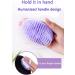 Pack of 2 Hair Scalp Brushes for Dandruff Cleaning & Shower Massage (Orange/Violet) - Buy Online on GoSupps.com