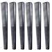 LUXXII (6 Count) 7.5" Barber Hair Comb Beard & Mustache Pocket Combs for Men's Hair Beard Mustache and Sideburns